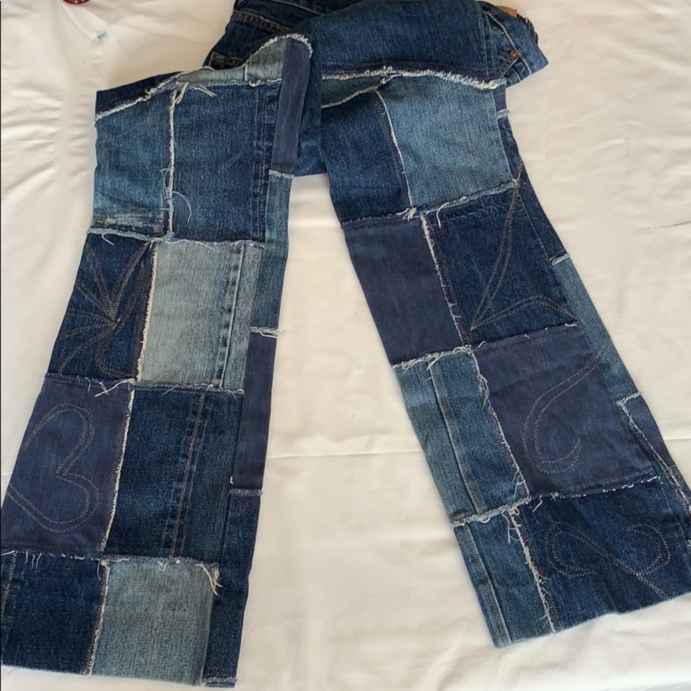 Vintage Levi 501 Jeans red label bell bottoms waist 28